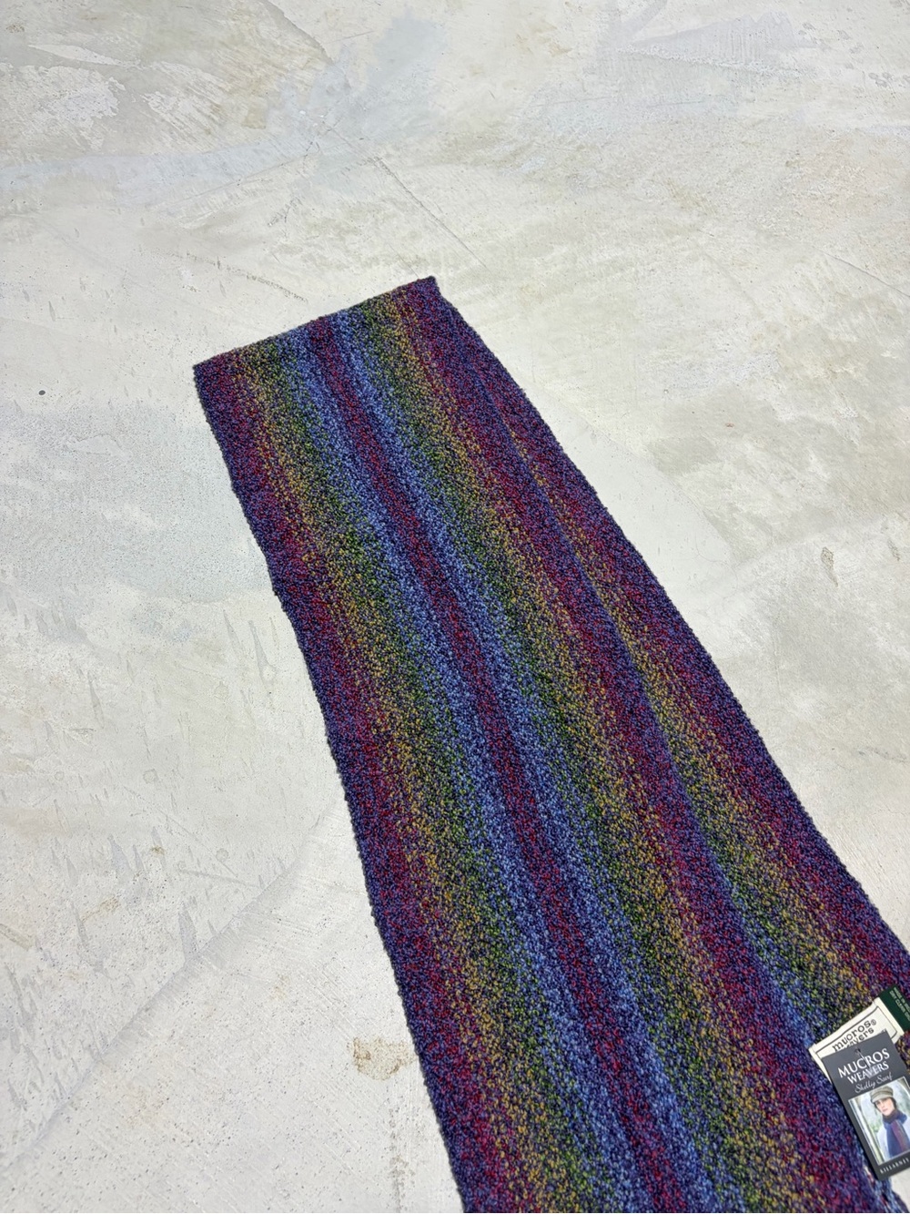 Mucros weavers skellig scarf NWT Ireland merino wool multicolor - Picture 2 of 8